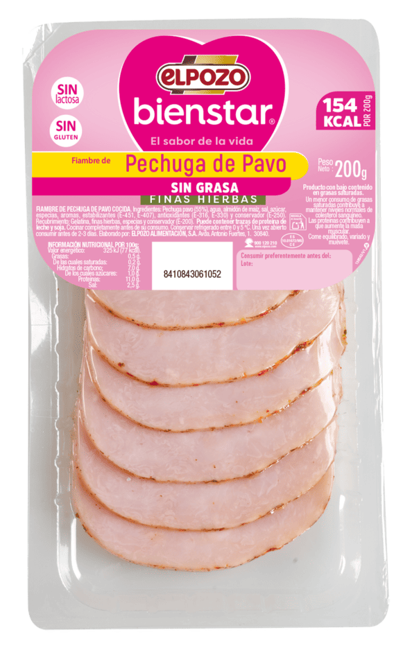 Pechuga de Pavo Finas Hierbas 200g