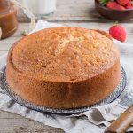 Receta de bizcocho sin azúcares añadidos.