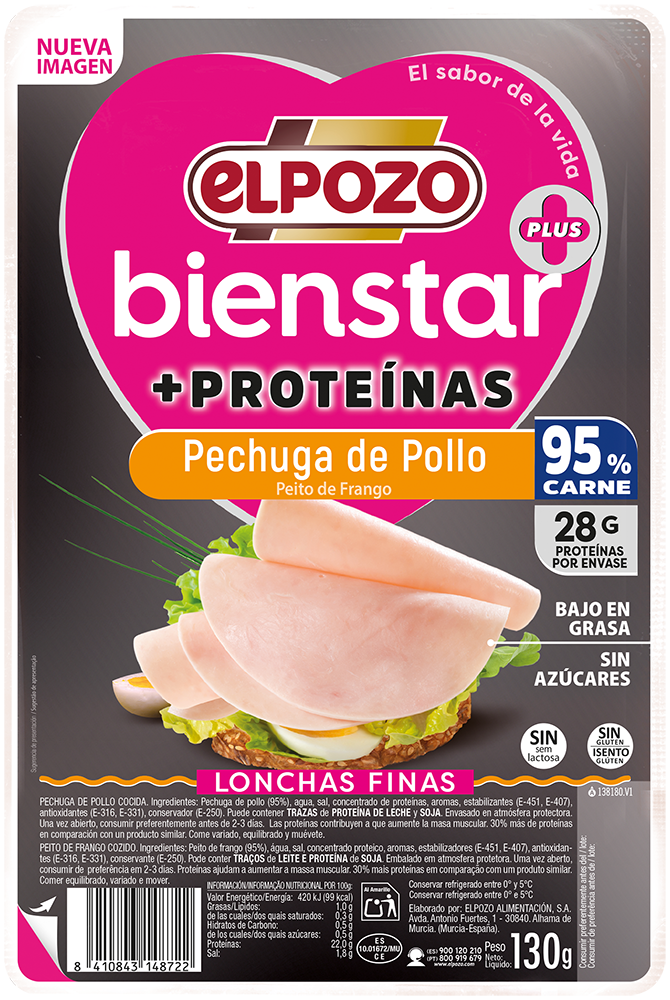 Pechuga de pollo +proteínas