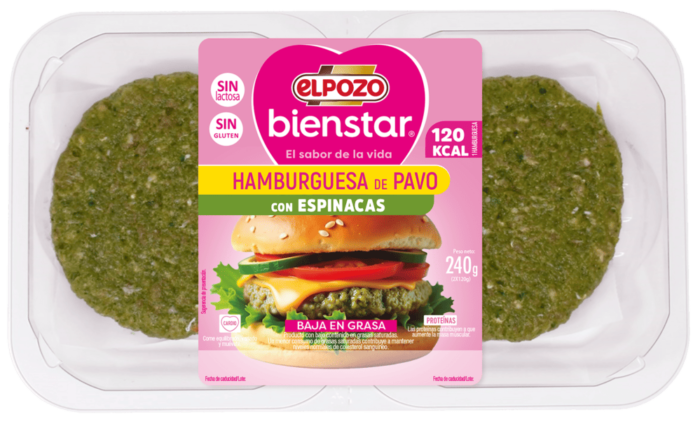 Burger espinaca y pavo